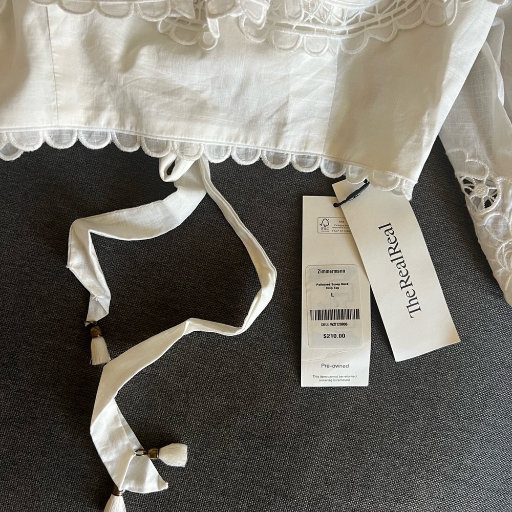 Zimmermann Lulu Scallop Frill Top - Picture 11 of 11